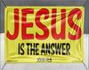 Jesus Is The Answer Yellow- Banner