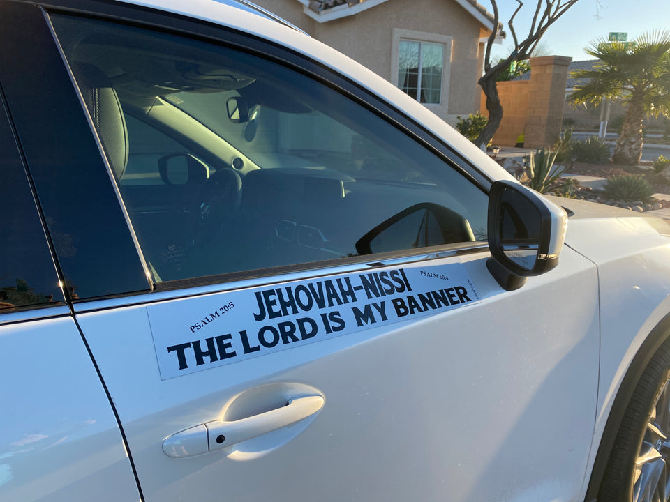Jehovah-Nissi The Lord Is My Banner - Large Strip Magnet