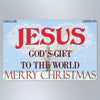 Christmas God's Gift to the World With Snow - Large Magnet