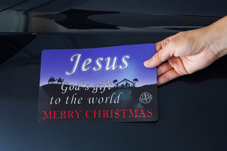 CHRISTMAS SPECIAL John 3:16 & Christmas Dark Small Magnet Bundle