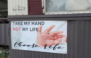 Take My Hand NOT My Life - Large Magnet