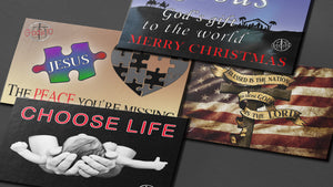 CHRISTMAS SPECIAL John 3:16 & Christmas Dark Small Magnet Bundle