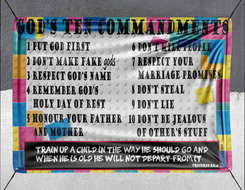 10 Commandments For Kids - Banner