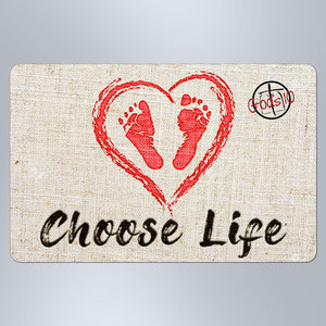 Choose Life Baby Feet - Small Magnet
