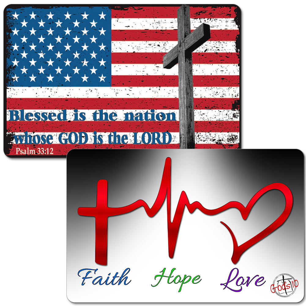Faith, Hope, Love & American Flag RWB BUNDLE (LIMIT 5 PER PERSON)