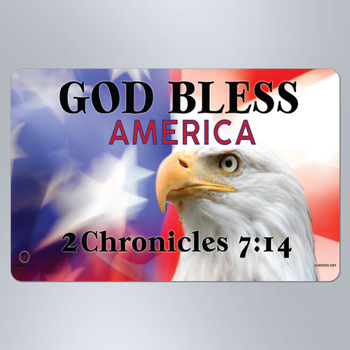 God Bless America Eagle - Large Magnet