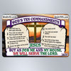 10 Commandments As For Me And My House - Large Magnet