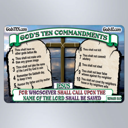 10 Commandments For Whosoever Shall Call Upon - Large Magnet