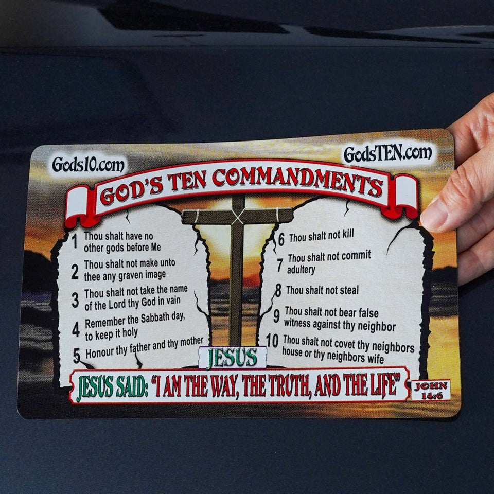 10 Commandments I Am The Way, The Truth, The Life Original - Small Magnet
