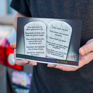 10 Commandments Stone Tablets Written With The Finger - Small Magnet