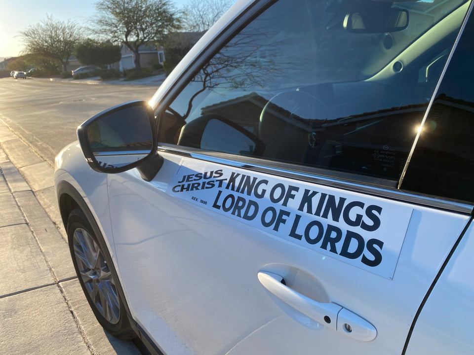 Jesus Christ King Of Kings Lord Of Lords - Large Strip Magnet