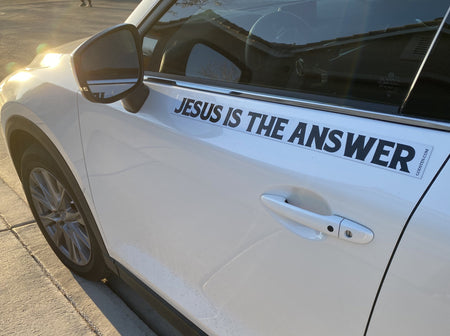 Jesus Is The Answer - Small Strip Magnet