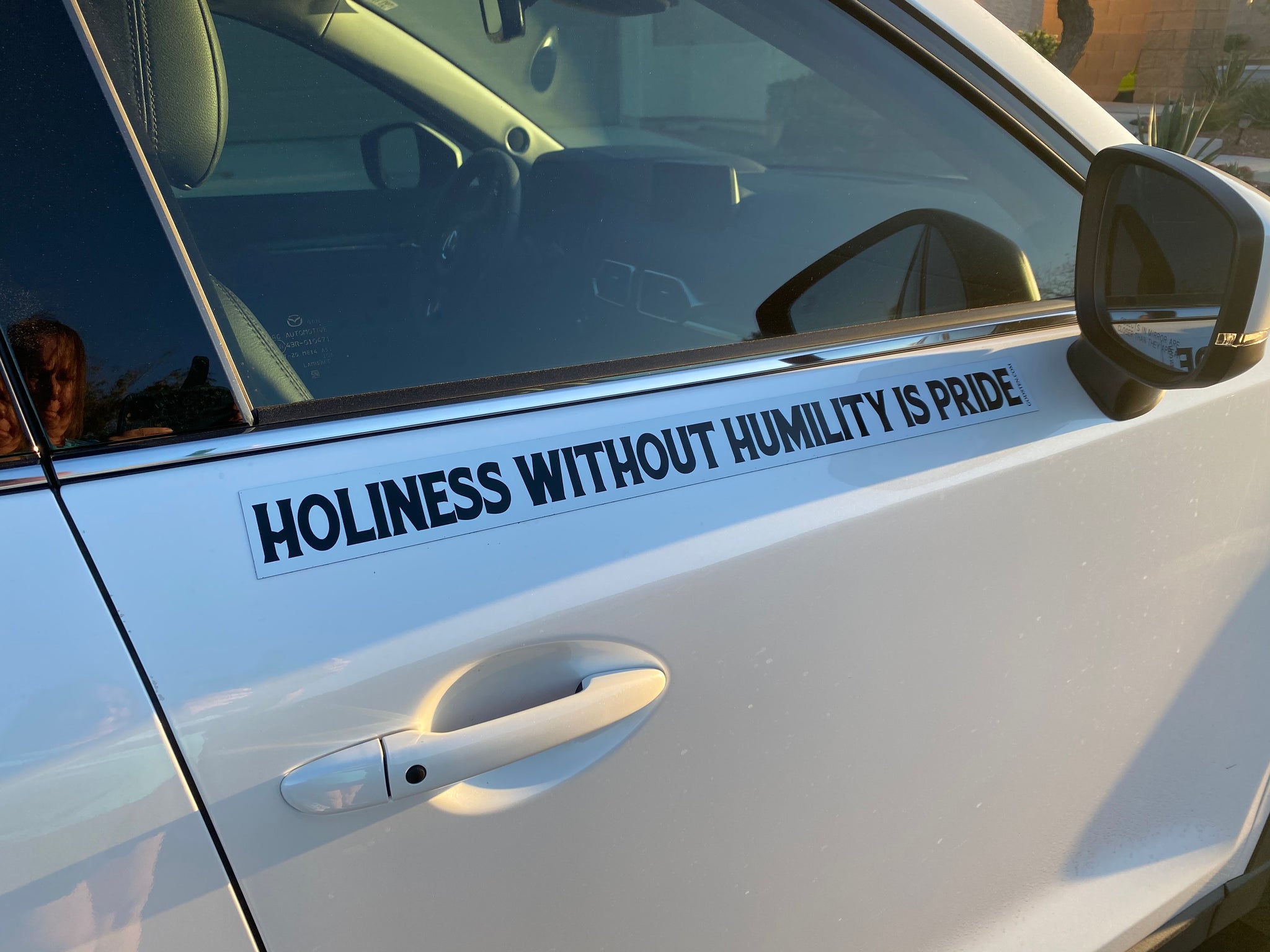 Holiness Without Humility Is Pride - Small Strip Magnet – Gods10com