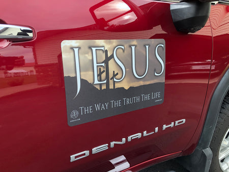 Jesus The Way The Truth The Life Dark - Large Magnet