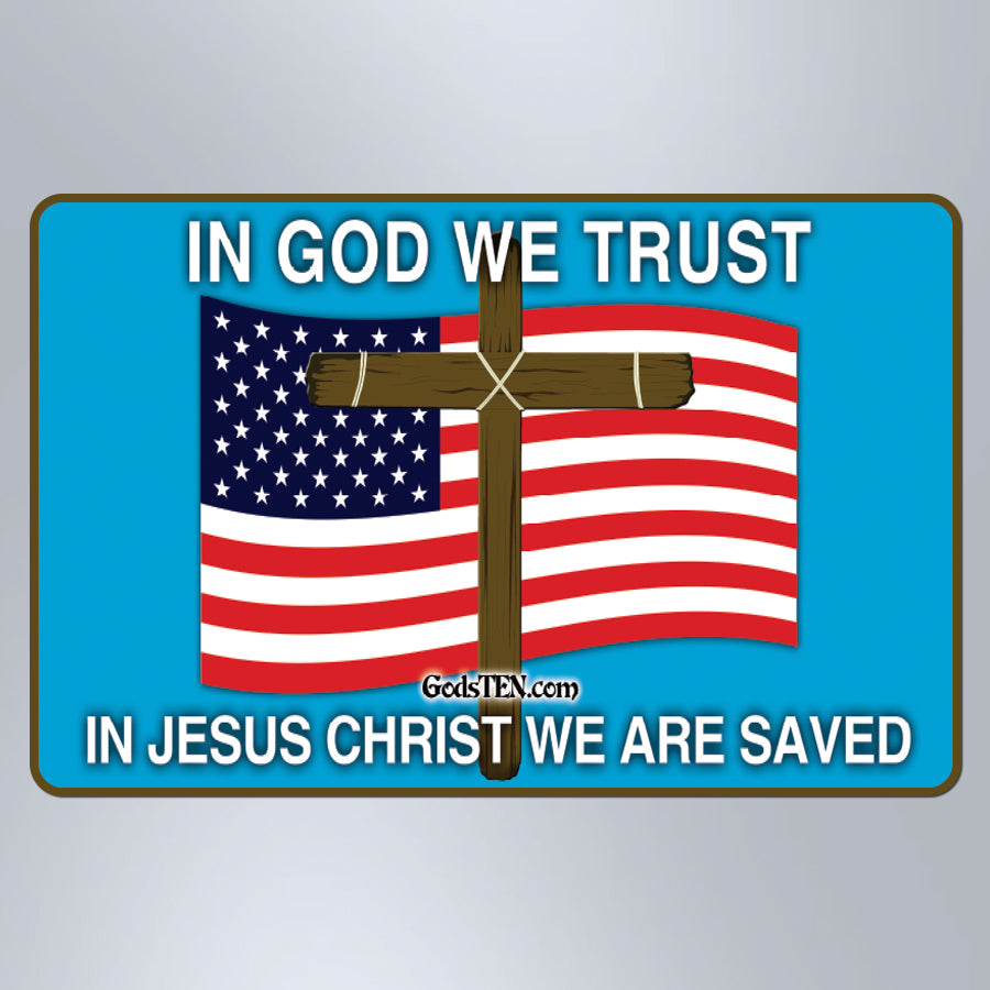 In God We Trust Flag - Large Magnet