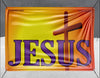 Jesus Purple With Cross - Banner