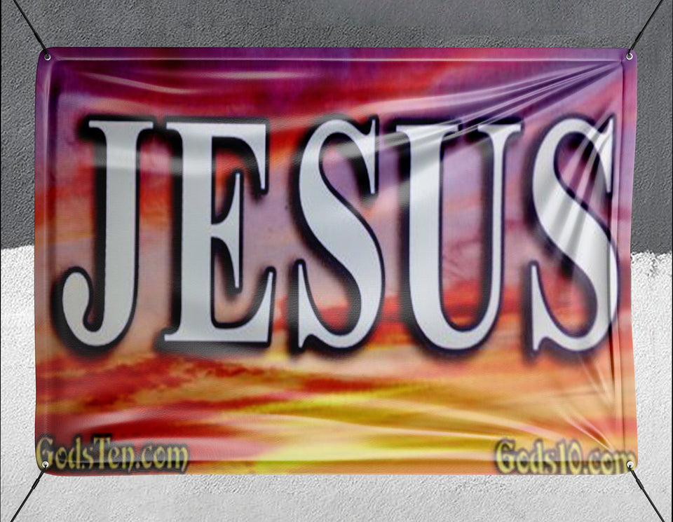 Jesus Sunset - Banner