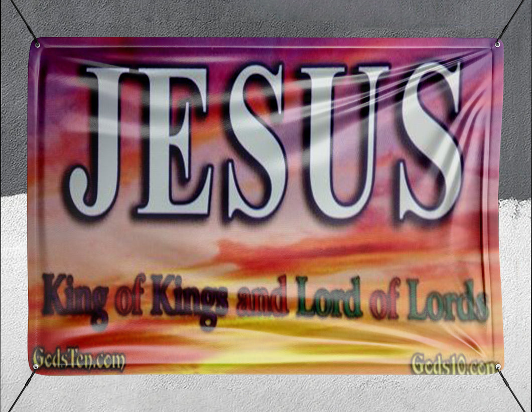 Jesus King Of Kings Lord Of Lords Sunset - Banner