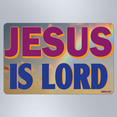 Jesus Is Lord Clouds - Small Magnet