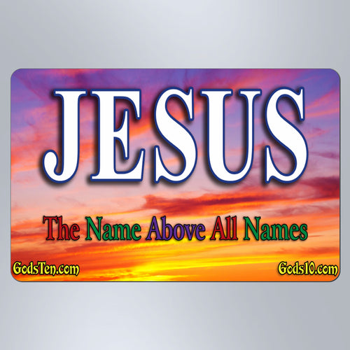 Jesus Name Above All Names Sunset - Large Magnet