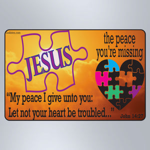 The Peace You're Missing Sunset Original - Small Magnet