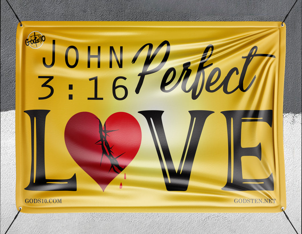 John 3:16 Perfect Love - Banner