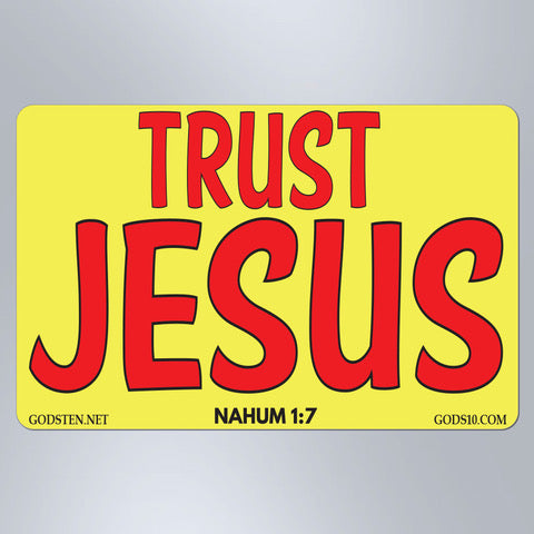 Trust JESUS Yellow - Small Magnet