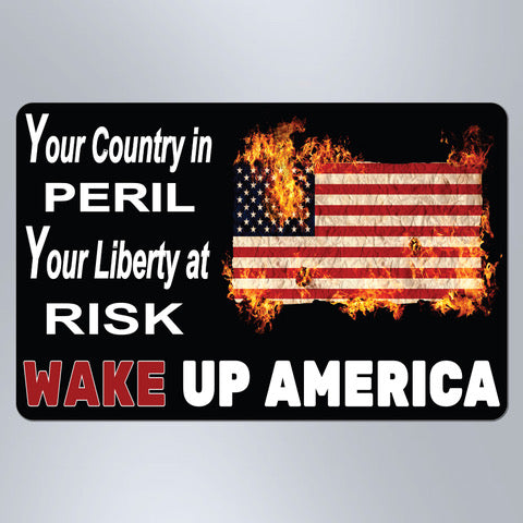 Wake Up America - Small Magnet